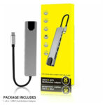 USB TYPE-C Multifunction 8-in-1 Docking Station - Image 3