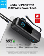 Anker Laptop Power Bank (25K, 165W, Built-In and Retractable Cables) Buy Anker Laptop Power Bank (25K, 165W, Built-In and Retractable Cables) in Bangladesh - Image 2